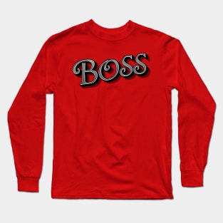 Boss | Typography Long Sleeve T-Shirt